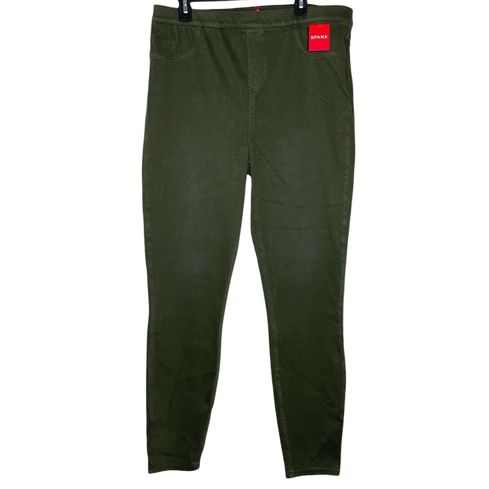 Spanx Green Olive Pull On Pants Size 2X Tall